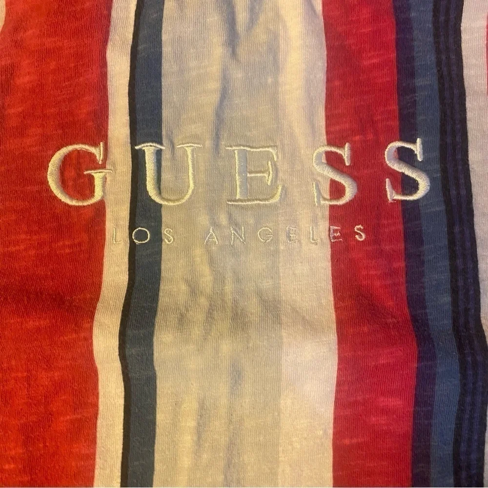 Really Clean Classic Guess Originals Los Angeles Striped Shirt Size Small - Picture 4 of 8